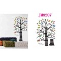 Colorful Leaves On the Tree Wall Sticker